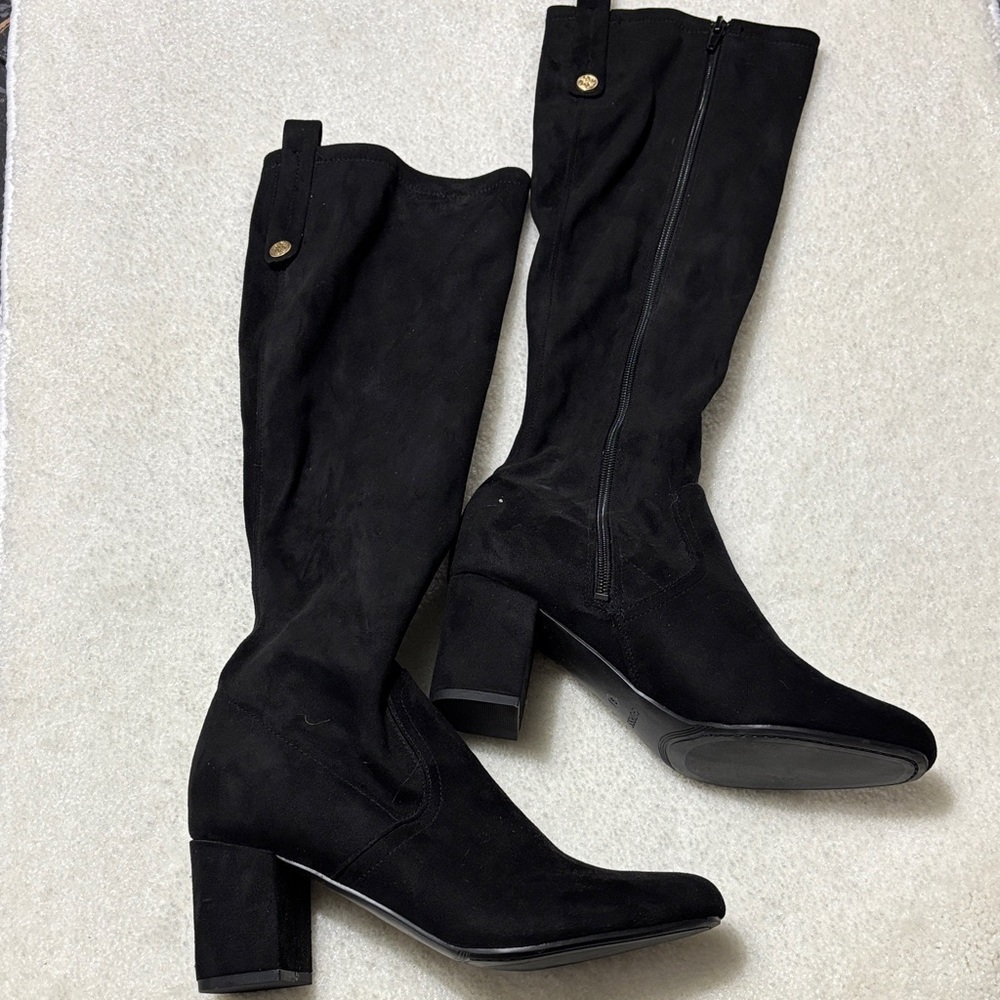 Guess Black Knee-High Boots